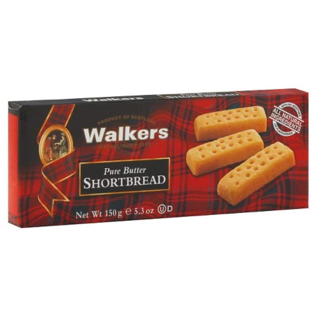 Walkers Shortbread Stem Ginger Cookies, 5.3 Ounce - 12 per case.