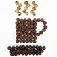 Bulk Marbled Chocolate Covered Espresso Beans | 5Lb Bulk Resealable Bag | Premium Quality Marbled Chocolate | Energizing Snacks