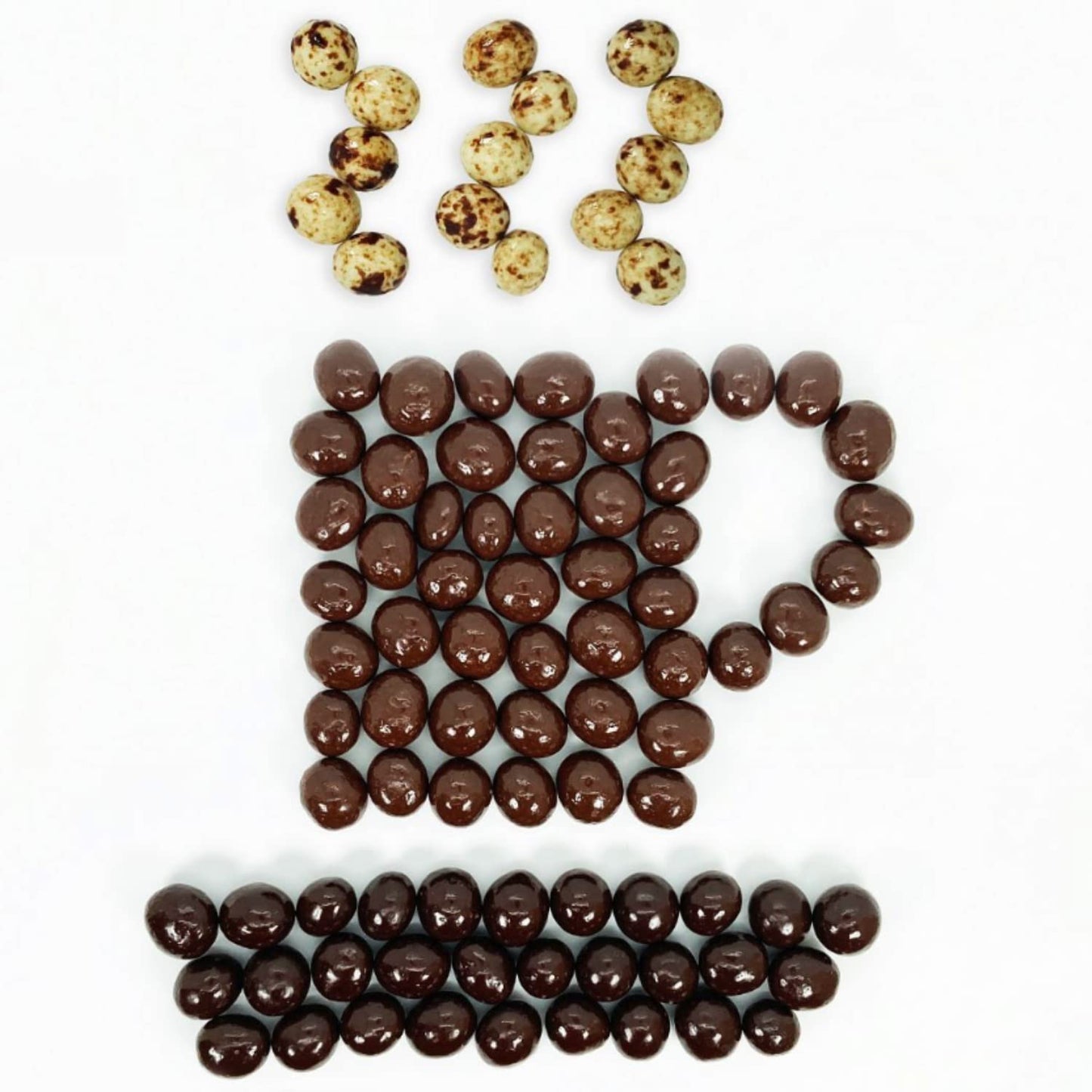 Bulk Marbled Chocolate Covered Espresso Beans | 5Lb Bulk Resealable Bag | Premium Quality Marbled Chocolate | Energizing Snacks