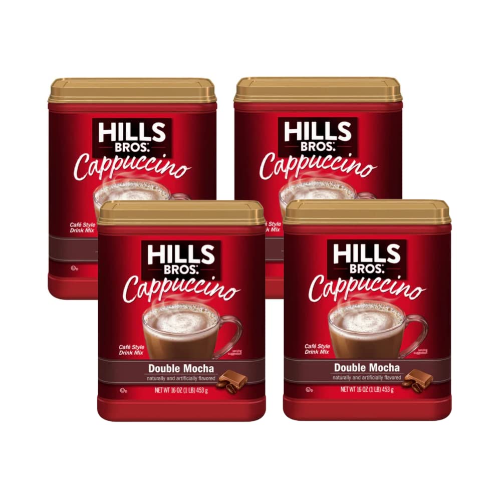 Hills Bros. Flavor Coffee (Double Mocha, 16 Ounce (Pack Of 4)