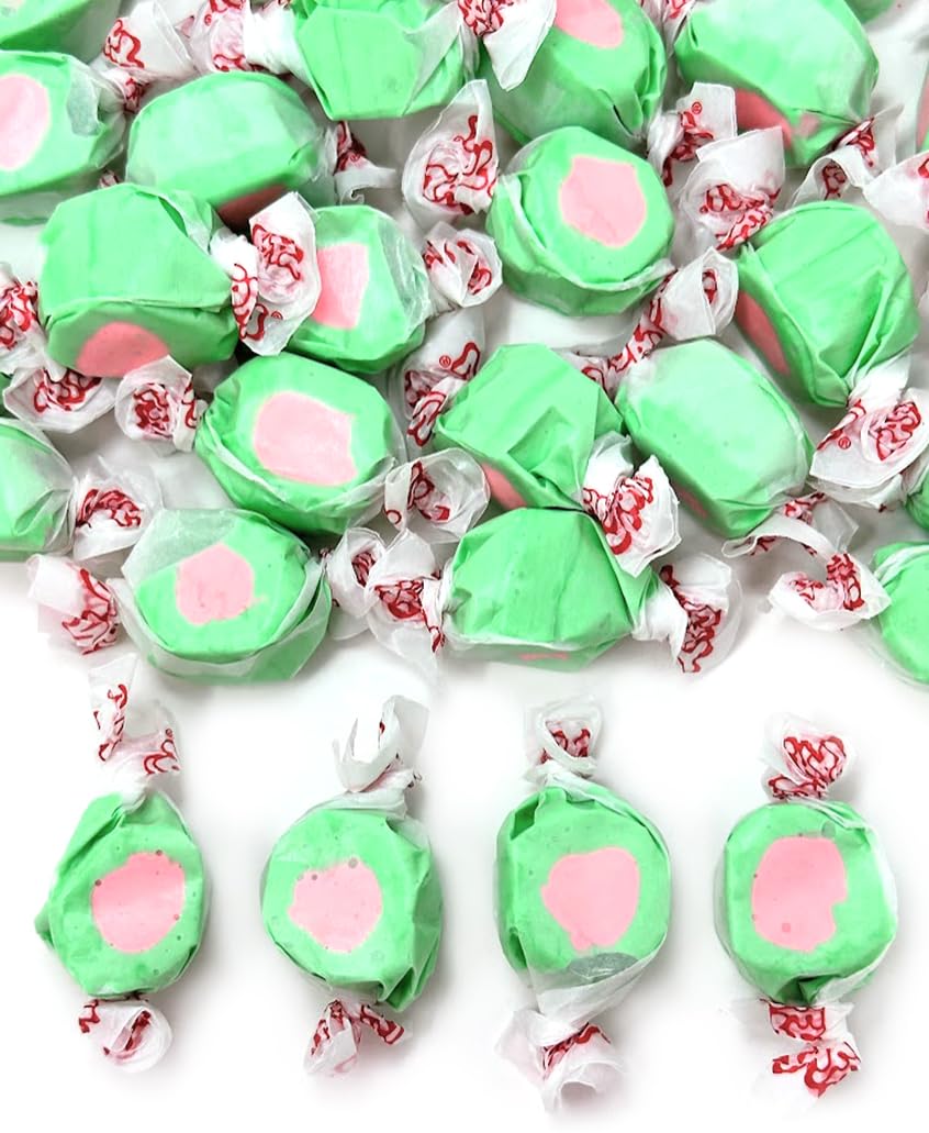 Sweetgourmet Watermelon Salt Water Taffy Bulk Candy | 1 Pound