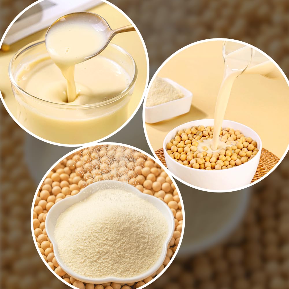 Sijiyunli-Pure Soy Milk Powder 200G/7.05Oz Zero Sucrose, Low Calorie, Non-Gmo. Suitable For The Elderly, Children, Fitness, And