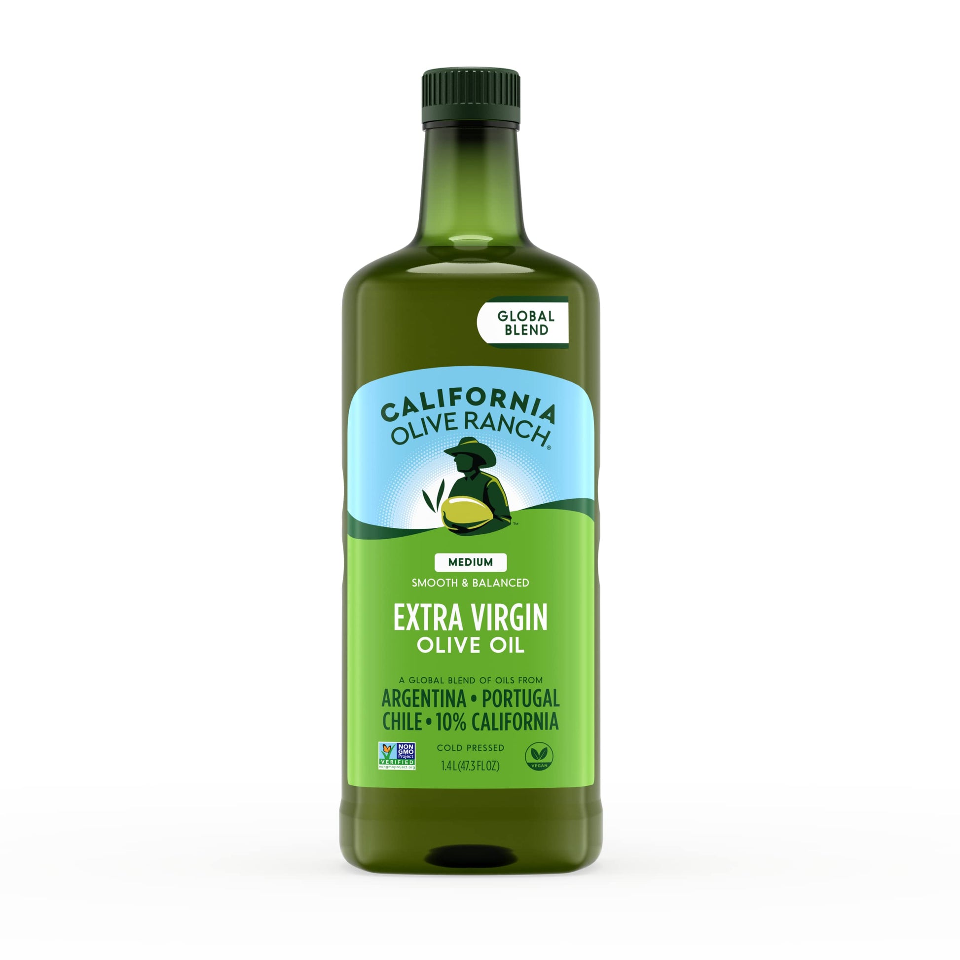 California Olive Ranch Extra Virgin Olive Oil, Global Blend, 1.4L (47.3 Fl Oz), Model 110021