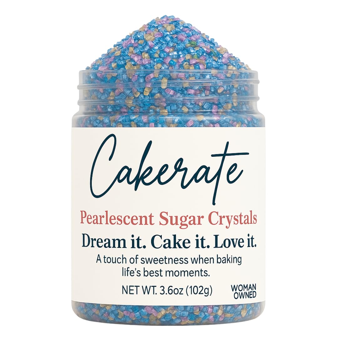 Wholesale Sugar Flowers Pearlescent Sugar Crystals for Baking Topping - 3.6 oz
