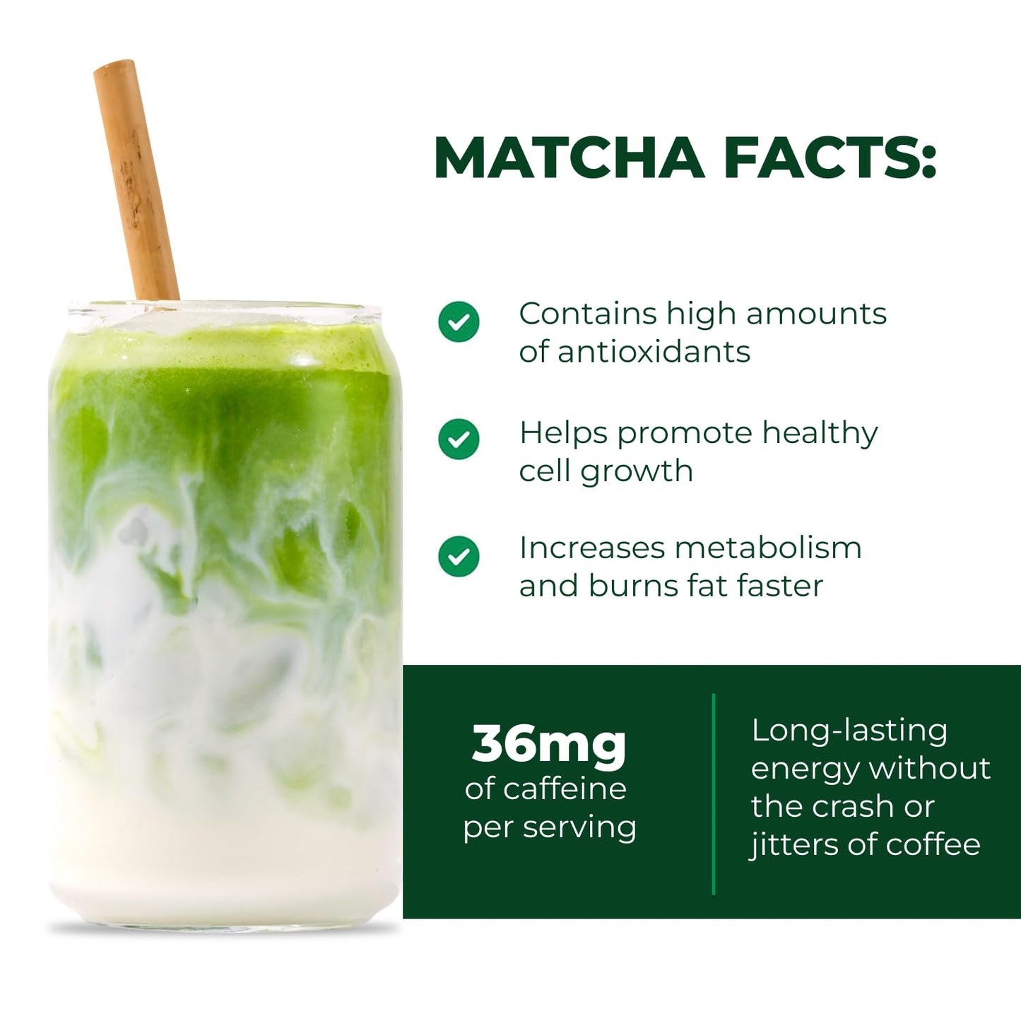 Tenzo Single Serve Matcha Green Tea Powder - Matcha Power Single Serve Sticks - Ceremonial Grade - Organic Matcha Green (10 Count)