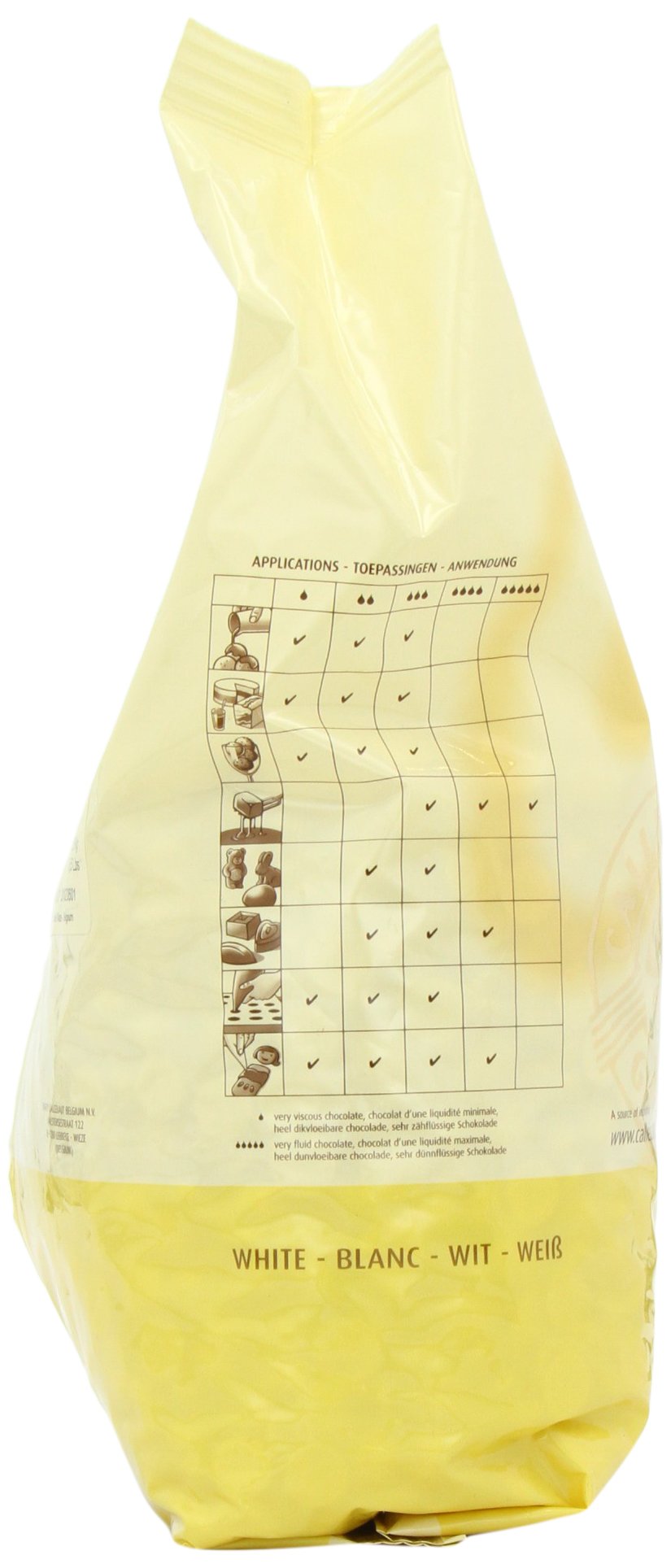 Callebaut - W2 White Chocolate Callets - 5.5 Lb Bag