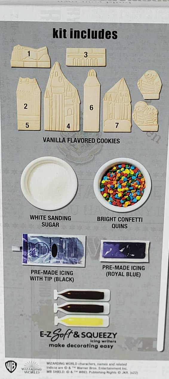 Create-A-Treat Hogwarts Castle Cookie Kit - Build Your Own Cookies, Includes Cookie Dough, Icing, and Candy