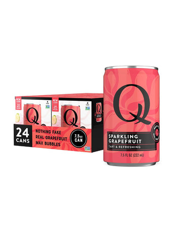 Q MIXERS Sparkling Grapefruit Mixer, Natural, 7.5 Fl Oz (Pack of 24), Model CAN-LTN75-SHP