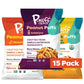 P-Nuff Peanut Butter Puffs - Healthy Vegan Snacks, High Protein, Gluten Free, 4 Oz Bag (Pack of 15)