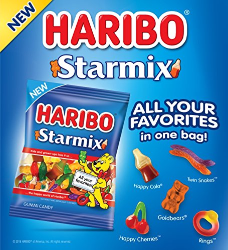 Haribo Gummi Candy, Starmix, 5 Oz. Bag (Pack Of 12)