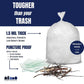 Plasticplace 55-60 Gallon Trash Bags A 15 Mil A Clear Heavy Duty Garbage Can Liners A 38A X 58A (50Count)