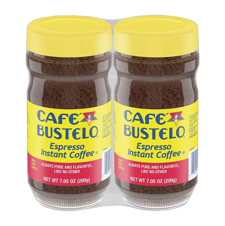 Cafe Bustelos Instant Coffee - 2 Pack 14.1 Oz Total - Bold And Rich Espresso Flavor, 100% Arabica Beans