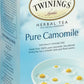 Twinings Of London Pure Camomile Herbal Tea Bags, 25 Count