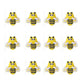 Philaeec 12 Pcs Bee Icing Decoration Edible Candy Sprinkle For Cake Decoration Spring Bees Icing Frosting Baking Cookie Cupcake