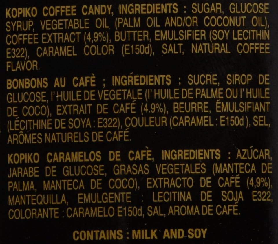 Kopiko Coffee And Kopiko Cappuccino Candy In Jar Variety Bundle Pack Of 2 (800G/28.2Oz Each)