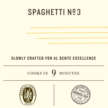 Rummo Spaghetti Pasta N.3 - Spaghetti Pasta Noodles, Durum Wheat Pasta, Thin Spaghetti Noodles, Italian Pasta, Dry Pasta - 16 Ou