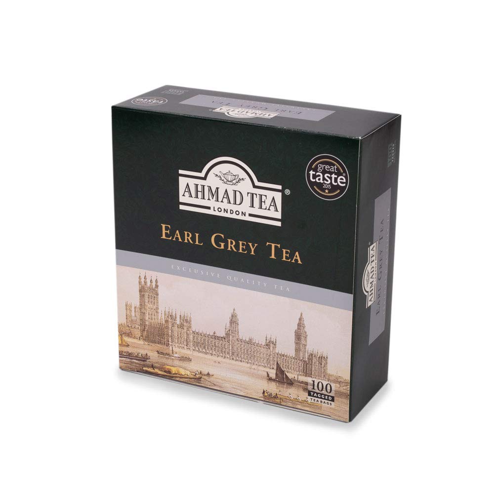 Ahmad Tea 100 Pack , Earl Grey, 1200 Count, (Pack Of 12) (595-12)