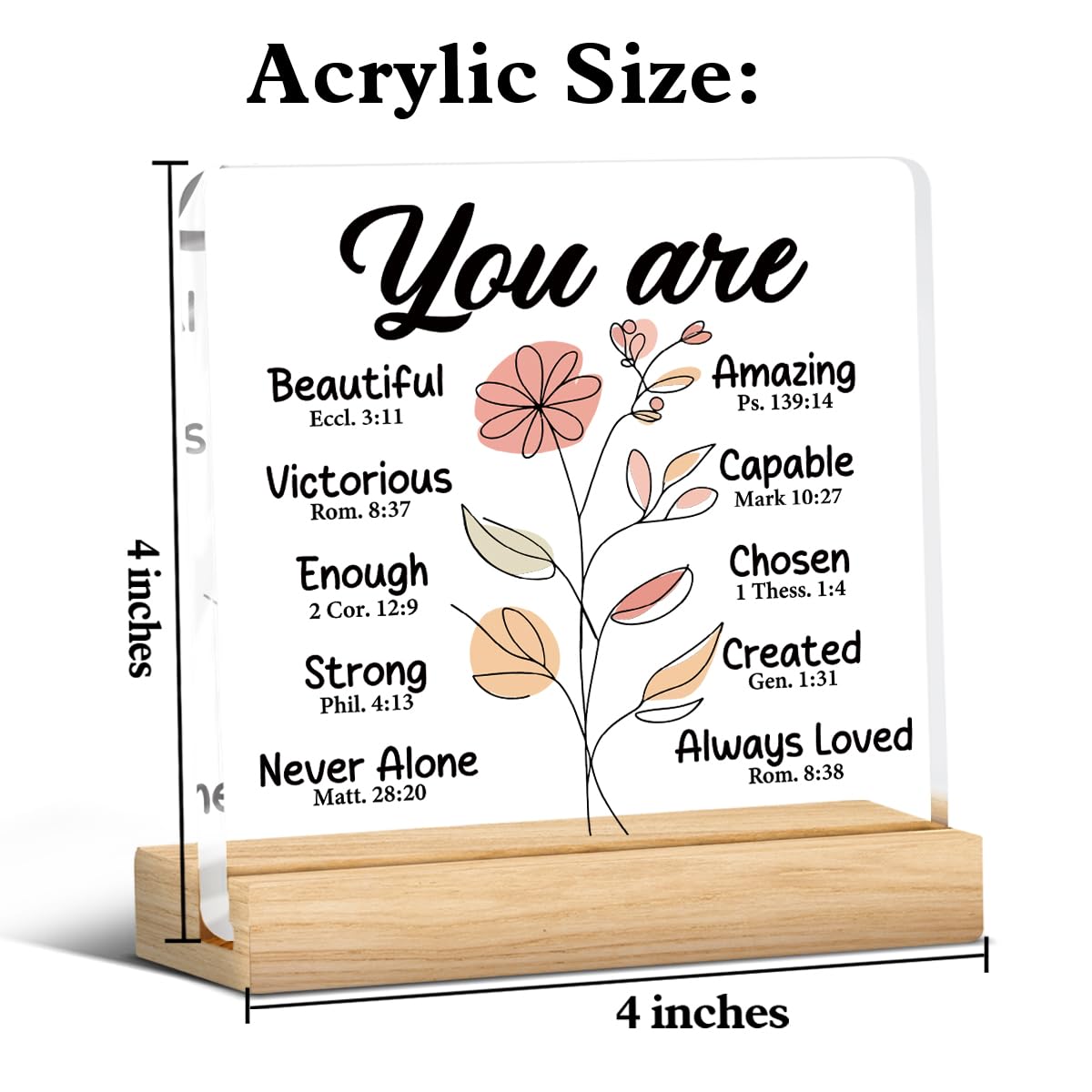 Christian Gifts For Women, Inspirational Religious Gifts For Female Friends On Birthday Mothers Day Christmas, Bible Verses Jesu