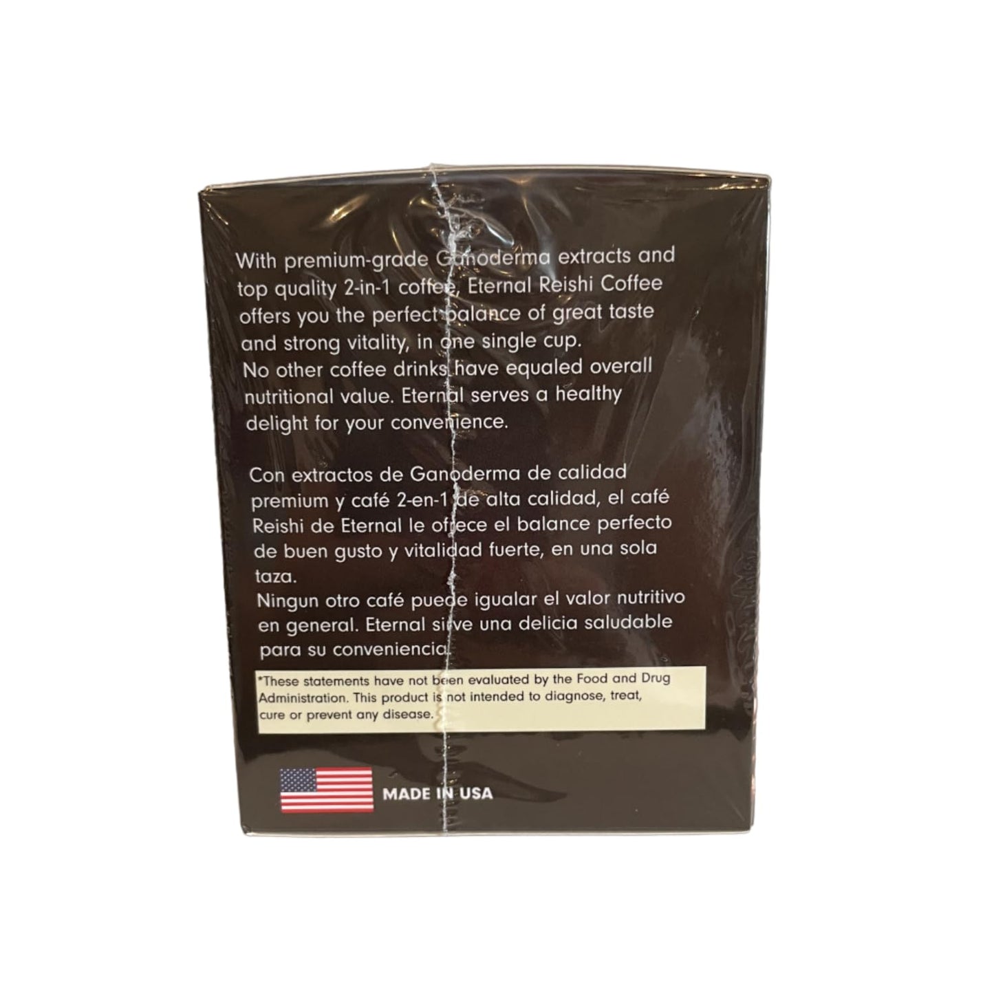 Eternal Gourmet Ganoderma (Reishi) Black Coffee 2 In1 Made In Usa Cafe Negro Con Ganoderma Eternal Pack Of 4