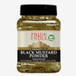Pride Of India – Black Mustard Seed Ground – Perfect Ingredient in Spice Blends – Spice up Pickles/Curries/Stews – Additives Free/Gourmet Spice – Easy to Store – 8 oz. Medium Dual Sifter Bottle