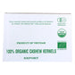 Bulk Nuts Cashews Organic Whole Raw 25 Count