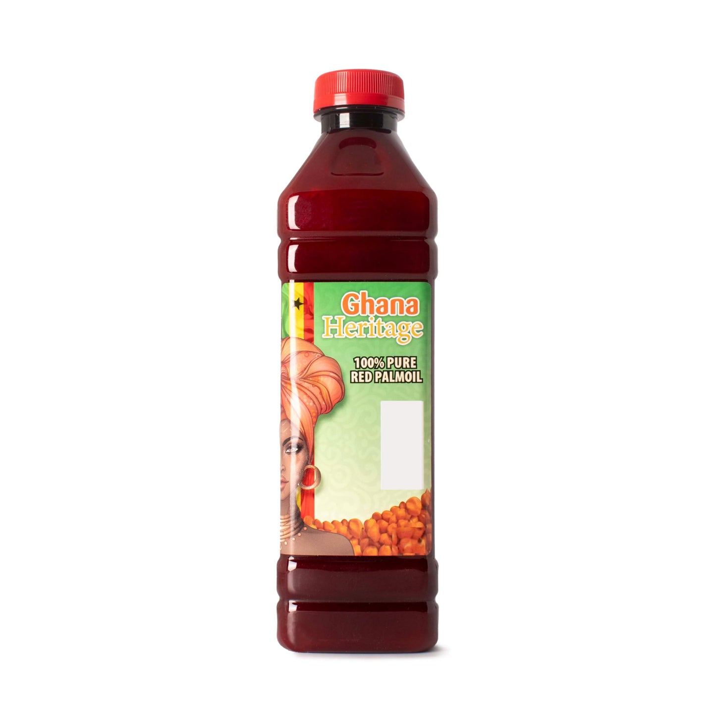 GHANA HERITAGE 100% Red Palm Oil – Pure African Palm Fruit Oil for Cooking – 500 ml Bottle