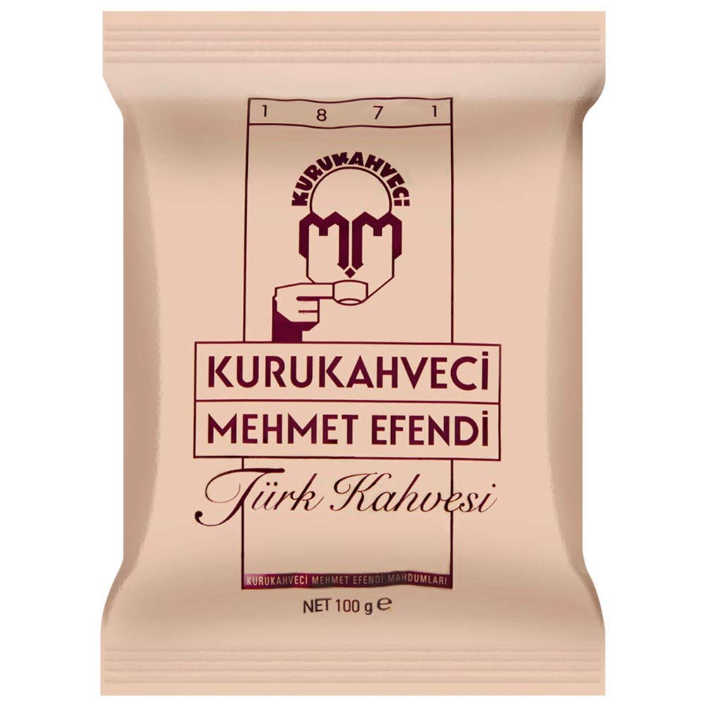 Kurukahveci Mehmet Efendi Turkish Coffee, Arabica Beans, Roasted Ground, Rich Aroma, 3.52 OZ