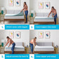 Linenspa 4 Inch Mattress Topper Cover California King - Cover Only - Machine Washable - Breathable - Non Slip - Cover For Mattre