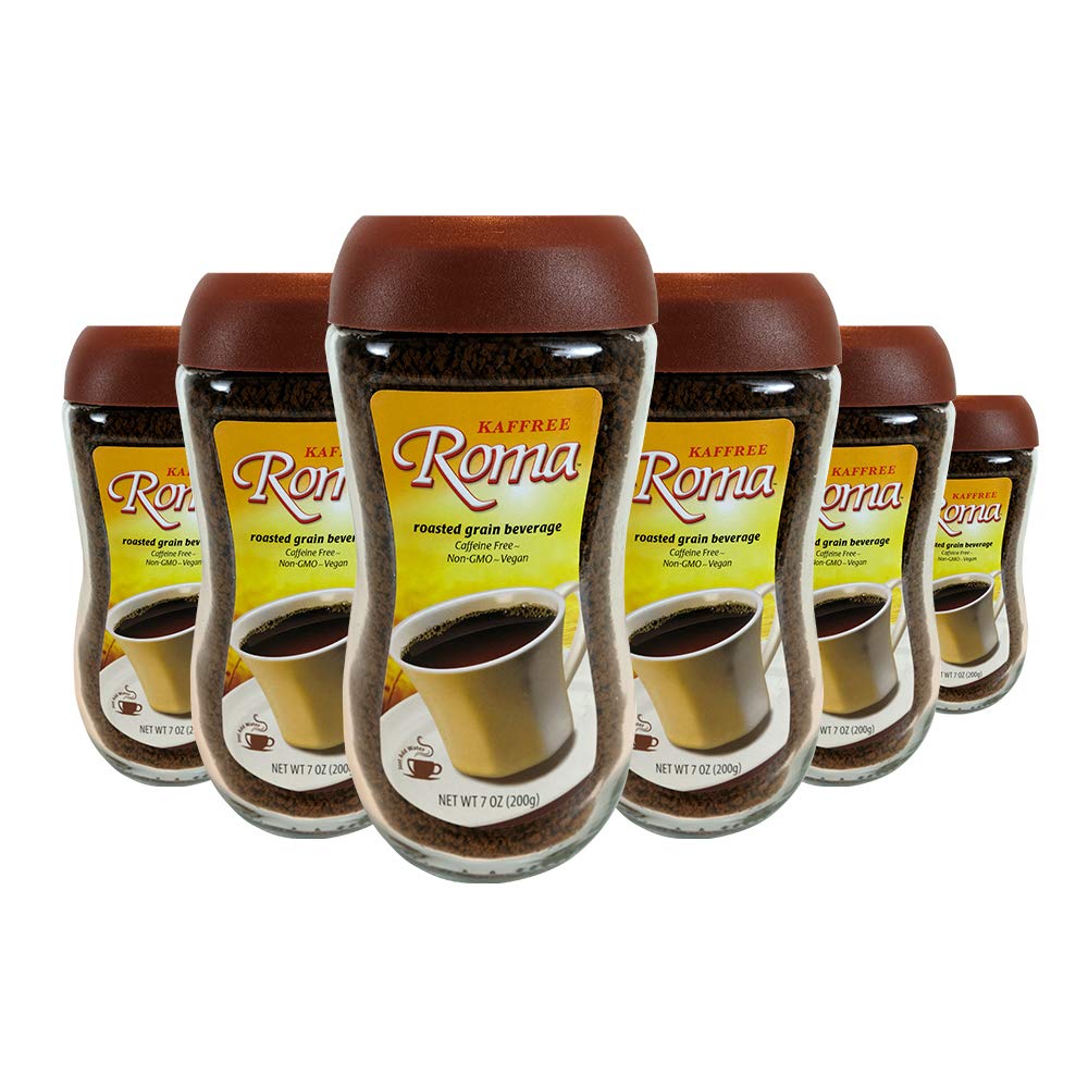 Kaffree Roma Plant-Based Coffee - Original Flavor, 7.05 oz (Pack of 6) - Non-GMO