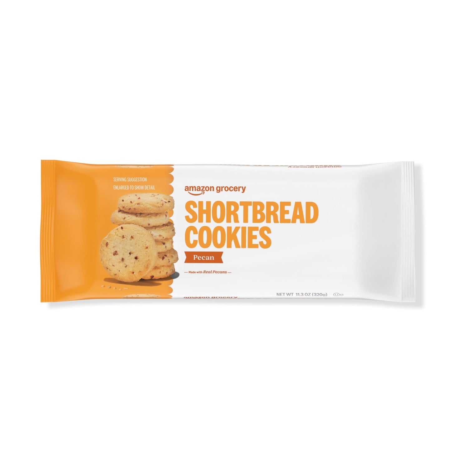 Large Online Retailer Grocery, Pecan Shortbread Cookies, 11.3 Oz (Previously Happy Belly, Packaging May Vary)