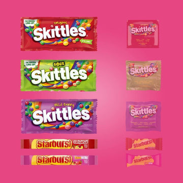 Skittles & Starburst Full Size Chewy Easter Candy Assortment, 37.05 Oz, 18 Ct