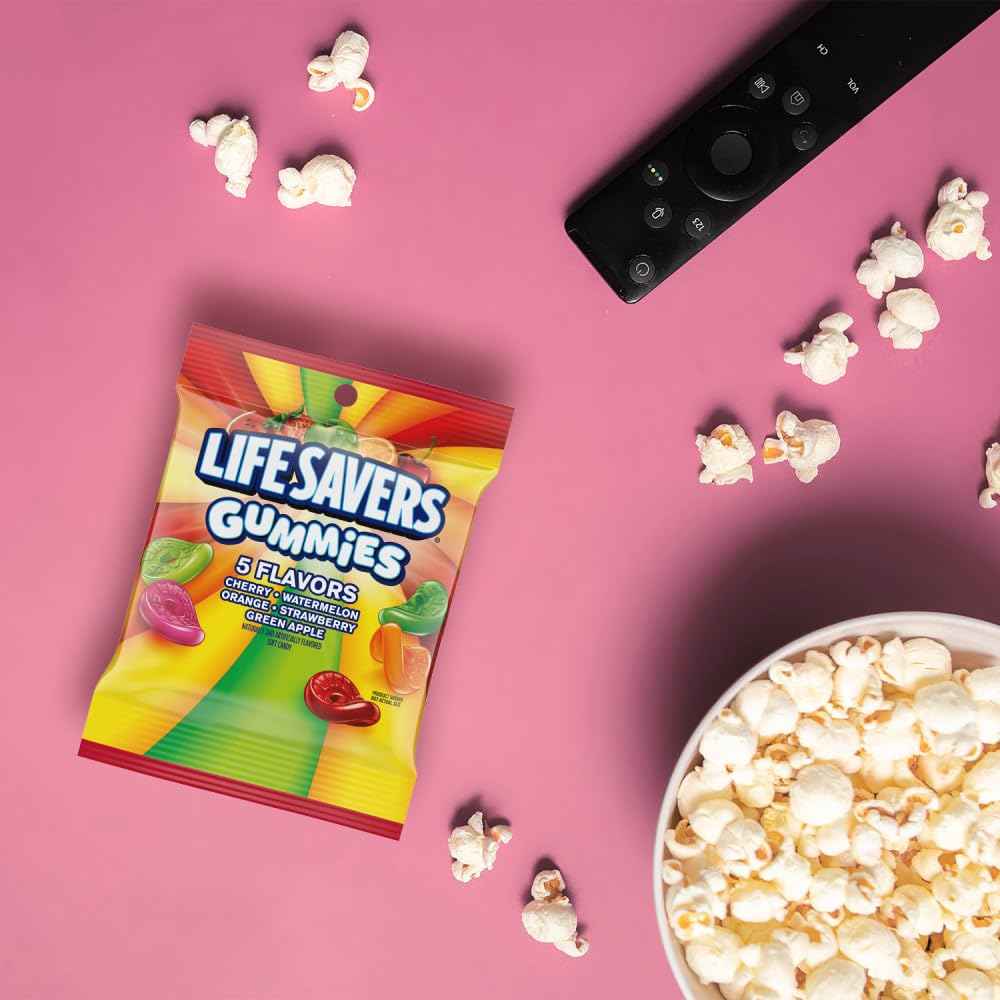 LIFE SAVERS Gummies 5 Flavors Gummy Candy Bulk Pack of 12  4.6 Oz Bags