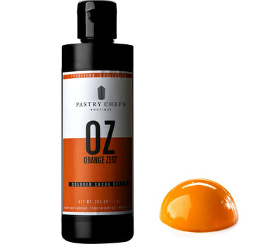 Pastry Chef's Boutique Intuition Collection Premium Colored Cocoa Butter Coloring for Chocolate - 7 oz. - Orange Zest