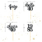24 Pcs Glitter 40Th Birthday Cupcake Toppers For Celebrating Forty Years Old Birthday Party Decorations (Glitter Black)