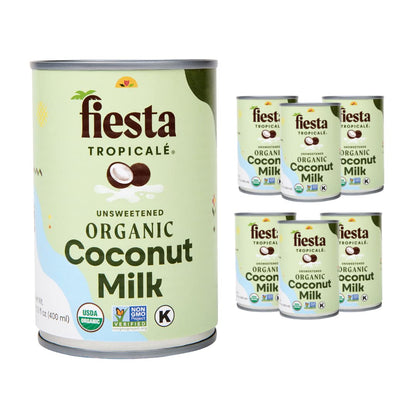 Fiesta Tropical   Unsweetened Organic Coconut Milk, 81 Oz Full Fat, Gluten Free, Dairy Free Milk, Plant Based Milk for Cooking, 