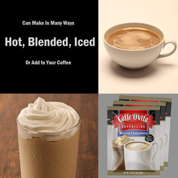 Caffe D'Vita Variety Pack (White Chocolate, English Toffee, Hazelnut, Mocha, French Vanilla, Caramel, Mocha, Vanilla Chai, Spice
