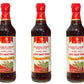 3 Packs - Premium Shrimp Fish Sauce Glass Bottle - Nuoc Mam Cot Nhi Tom Chai Thuy Tinh - 16.9 Oz per Glass Bottle with 3 Bottles