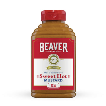 Beaver Sweet Hot Mustard 13 Ounce Squeeze Bottle