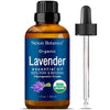 Organic Lavender Essential Oil 30 Ml - Natural Lavender Oil Essential Oil For Diffuser, Aromatherapy, Hair Care, Skin Care, Slee