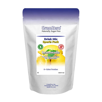 Gramzero Lemonade Sugar Free Drink Mix Sports Pack, Great For Nutrition Club Loaded Teas, Zero Calorie, Stevia Sweetened