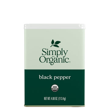 Simply Organic Black Pepper, Certified Organic | 4 oz