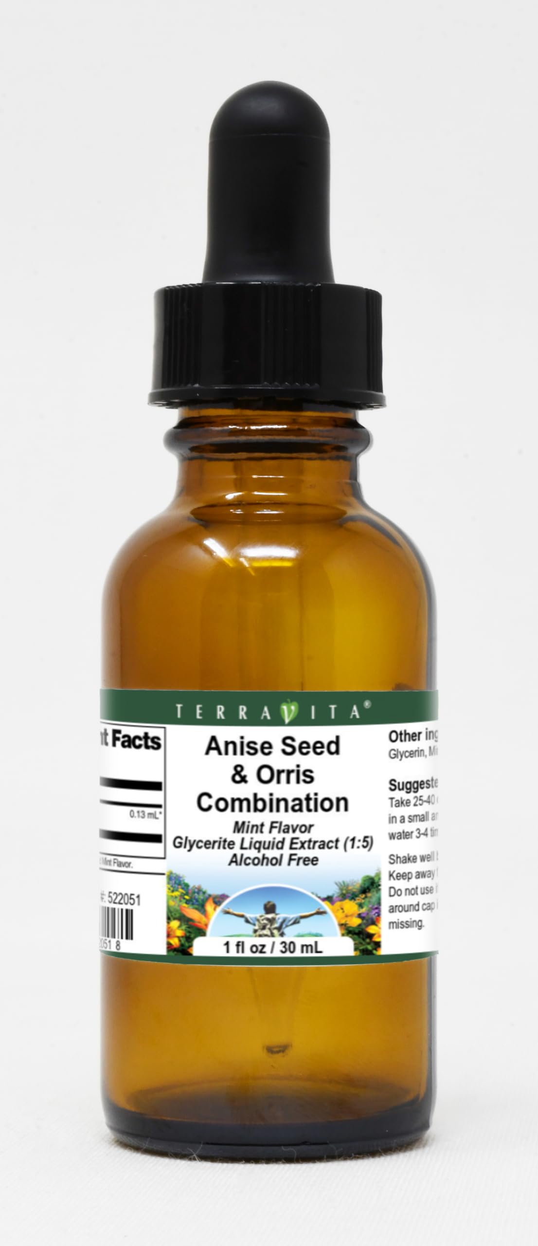 Anise Seed & Orris Combination Glycerite Liquid Extract (1:5) - Mint Flavored (1 oz, ZIN: 522051)
