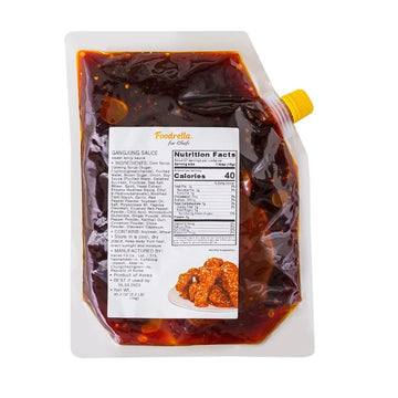 Foodrella Korean Fried Chicken Sweet & Spicy Yangnyeom Gangjung Sauce, 2.2 LB (1kg)