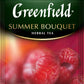 Greenfield Summer Bouquet Herbal Tea Collection Finely Selected Speciality Tea 100 Double Chamber Teabags With Tags In Foil Sach
