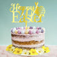 Fmiyuneea Happy Easter Cake Topper-Glitter For Easter Day Bunny Theme Party Baby ShowerHappy Birthday Party Decorations Suppli