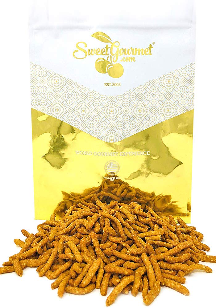Sweetgourmet Narrow Salted Sesame Sticks | 3 Pounds