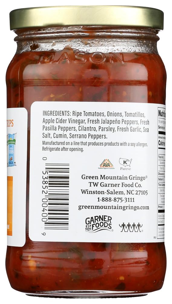 Green Mountain Gringo Medium Salsa (16 oz Jars) 2 Pack by Green Mountain Coffee