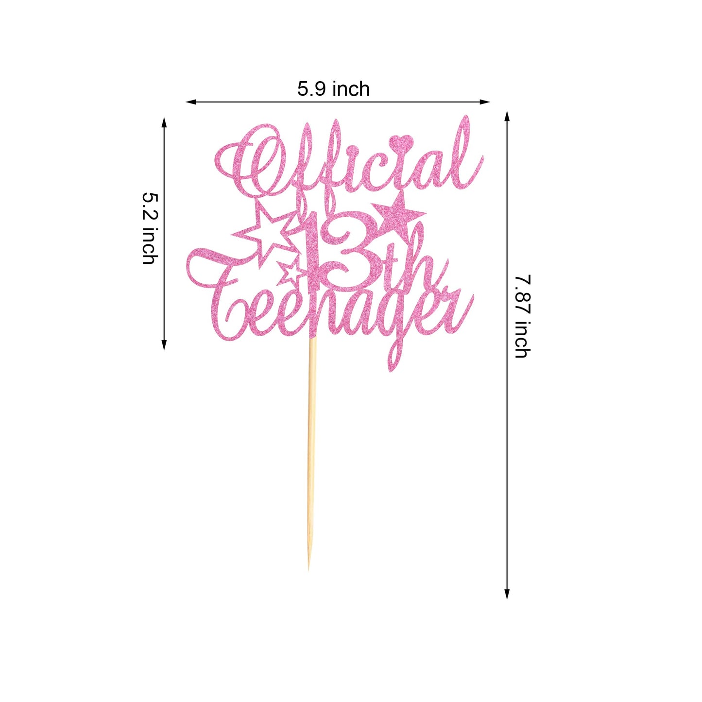 Arthsdite Official Teenager 13 Cake Topper 13 Cake Topper 13Th Birthday Cake Decoration For Thirteen Teens Girls Boys 13Th Birth