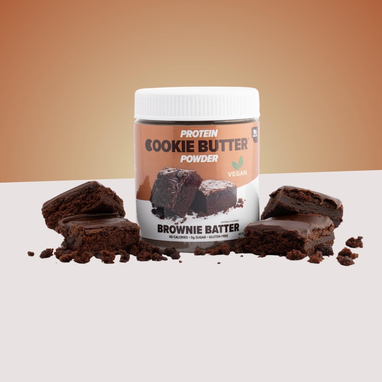 Flexible Dieting Lifestyle Vegan Protein Cookie Butter Powder - Brownie Batter | Dairy-Free, Keto-Friendly, Low Carb, Sugar-Free