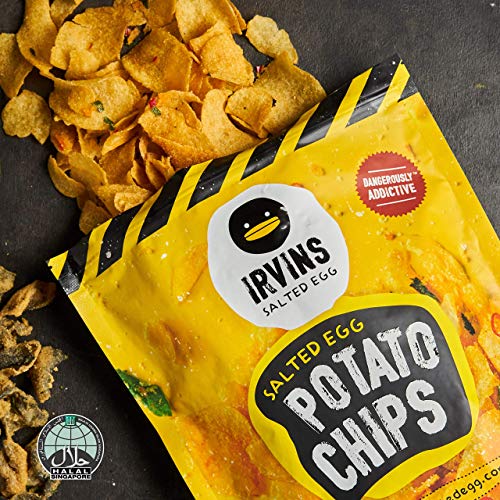 Irvins Salted Egg Potato Chips, 3.7 Ounce (Pack Of 3)